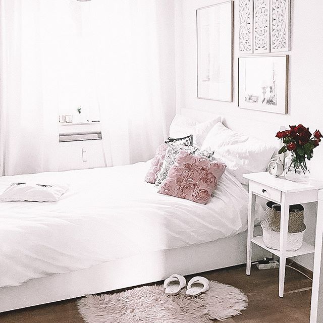 Двуспальная кровать Ikea Мальм в интерьере