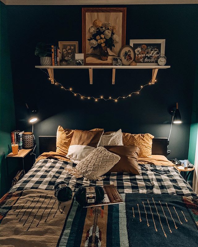 Двуспальная кровать ИКЕА Мальм в интерьере