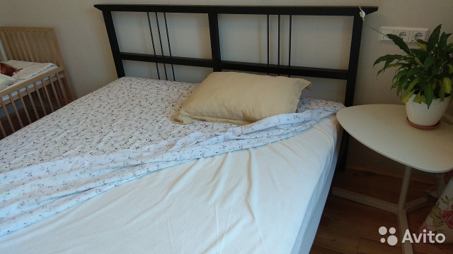 Икеа Рикене кровать двуспальная в интерьере